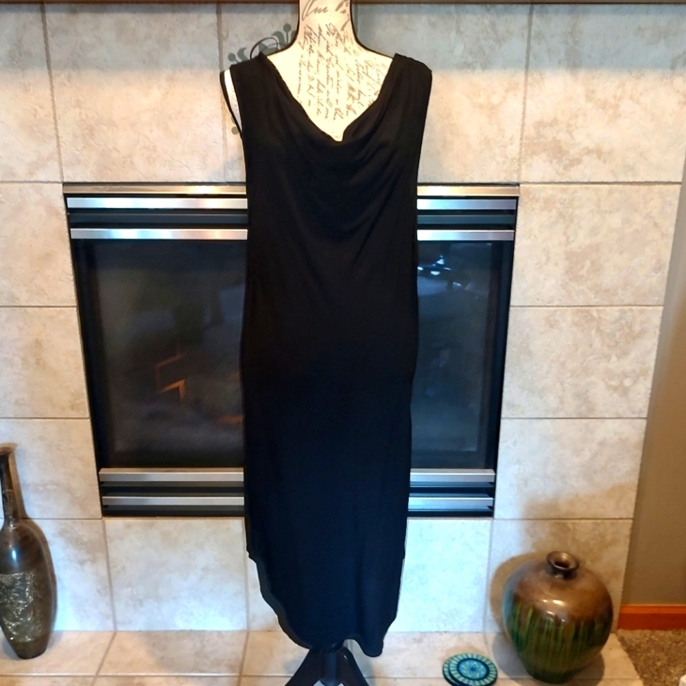 Michael Stars Medium Black Rayon Dress! NWT